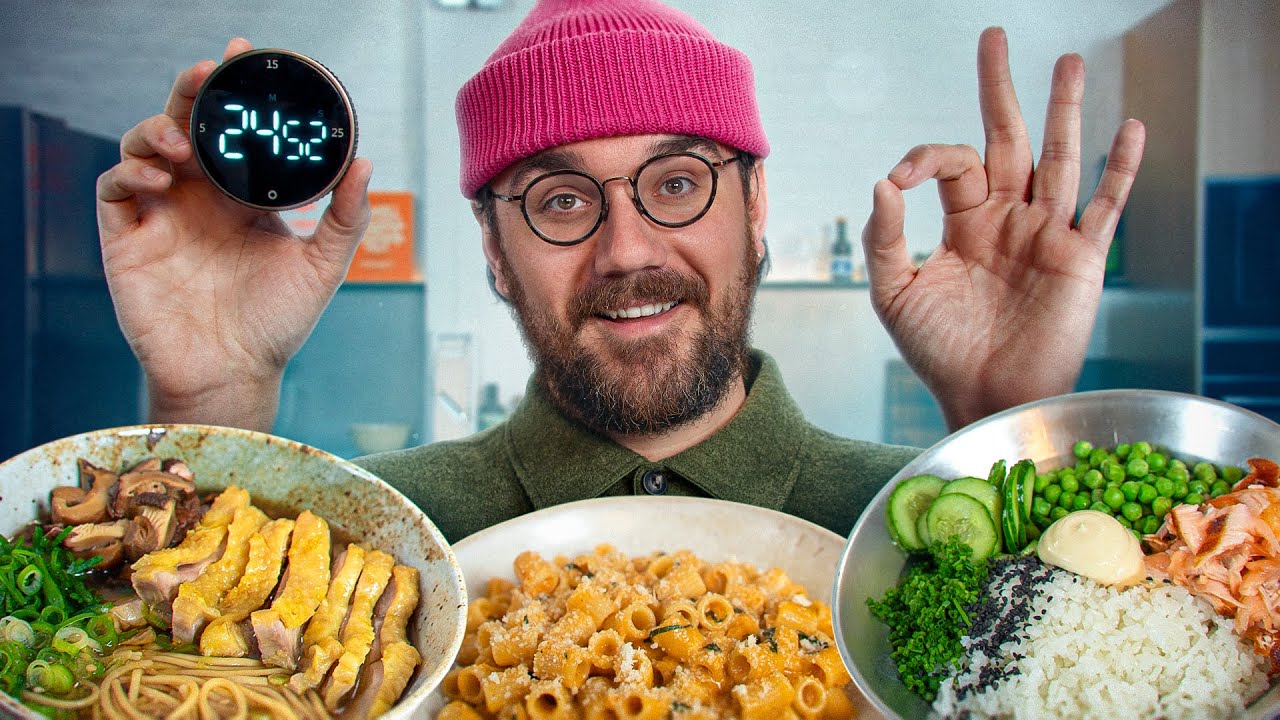 3 plats délicieux et rapides à faire en semaine avec peu d'ingrédients ⏱