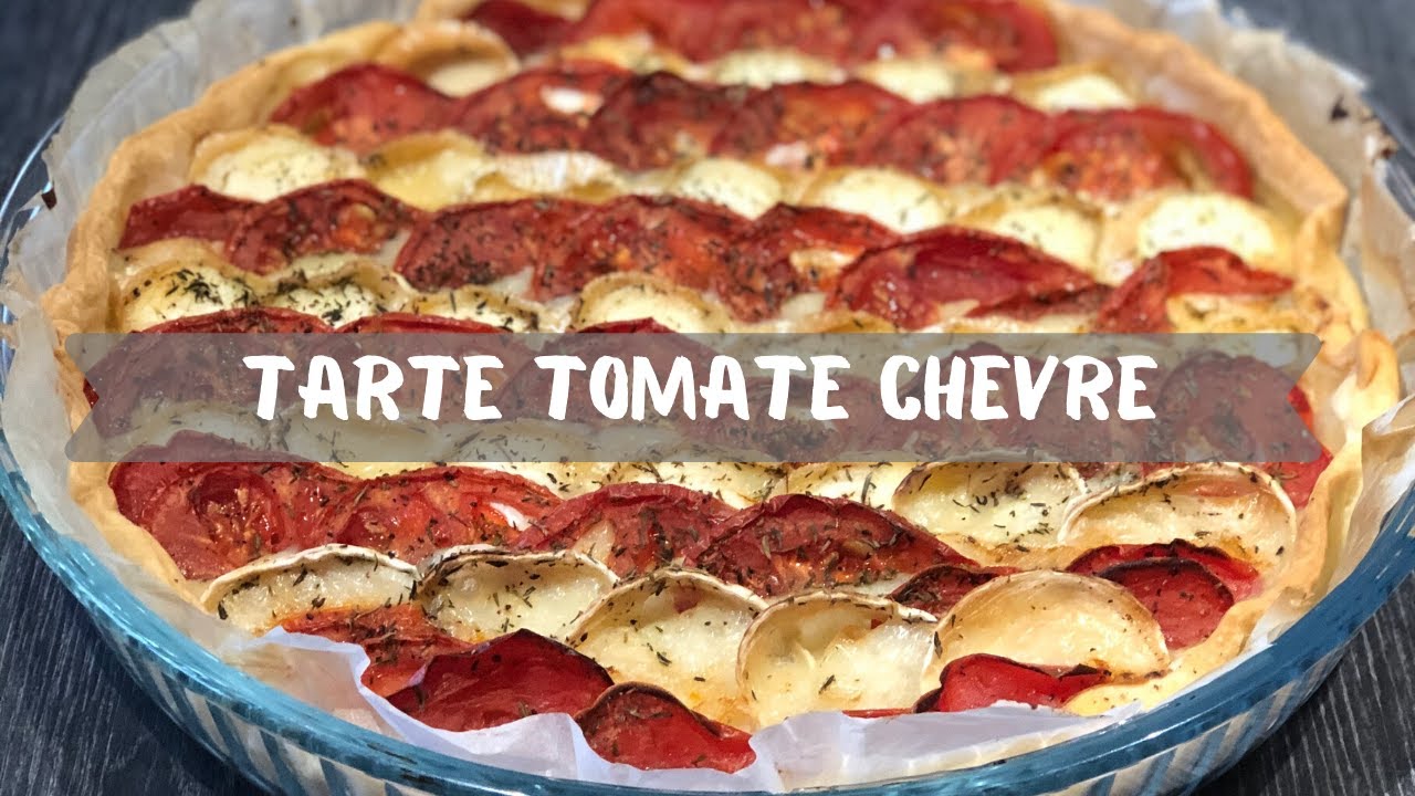 TARTE TOMATE ET CHEVRE EN MOINS DE 10 MINUTES | TUTO COMMENT FAIRE UNE TARTE SALEE EN 10 MINUTES