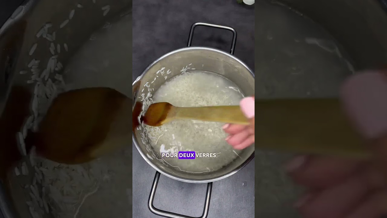 Astuce pour cuire ton riz sans autocuiseur ! Recette inratable ! #shorts #recetteriz #riz #recette