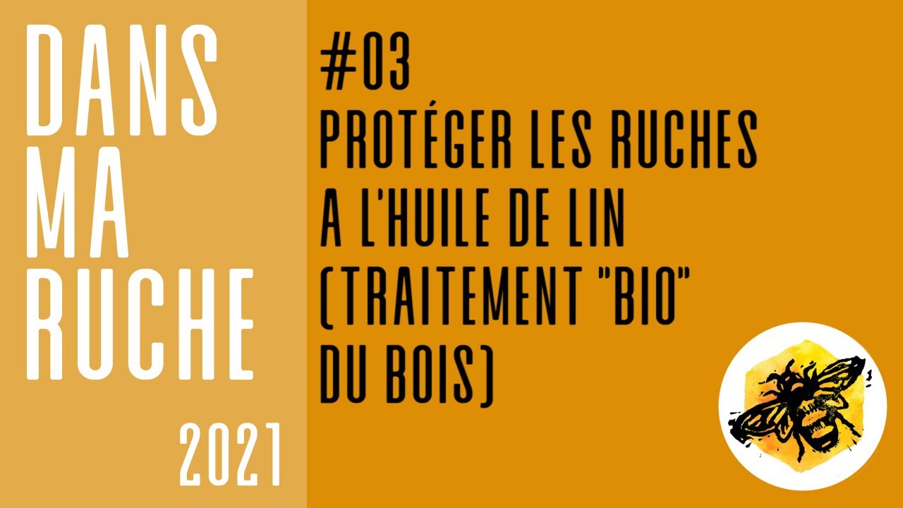 Protéger les ruches à l'huile de lin (traitement bio du bois)