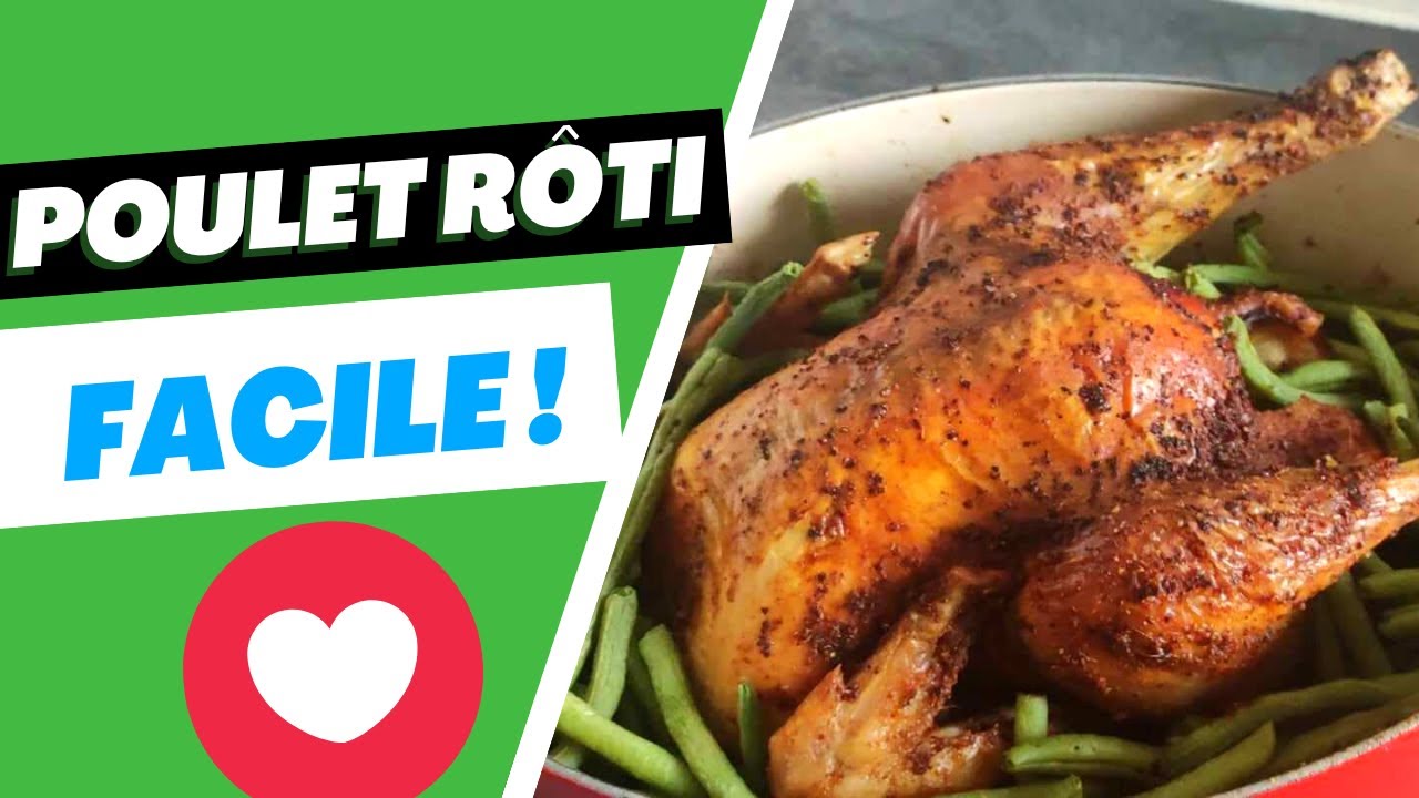 Poulet Rôti au Four | Croustillant à l'extérieur, Moelleux à l'intérieur