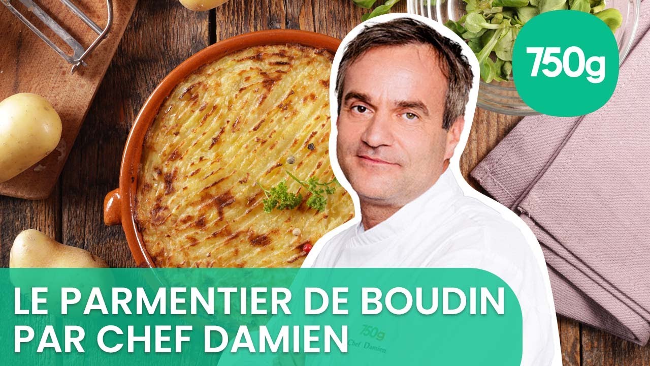 Vidéo de la recette du parmentier de boudin aux oignons aux pommes - 750g