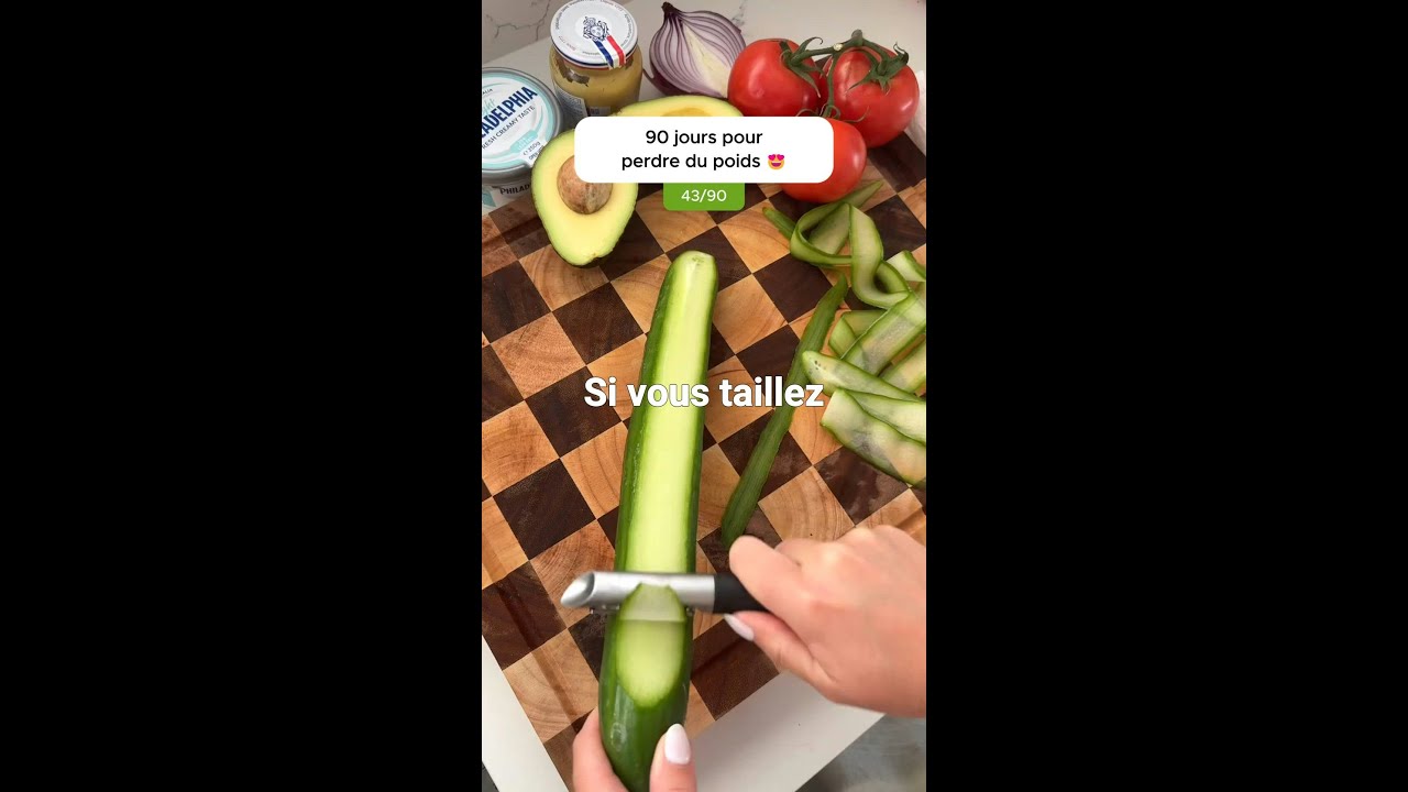 90 jours pour perdre du poids (43/90) :  Sushi de concombre au thon 🍣