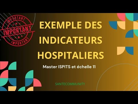 Important 🚨: Les principaux Indicateurs de Performance hospitalière :Master ISPITS et Échelle11 2025