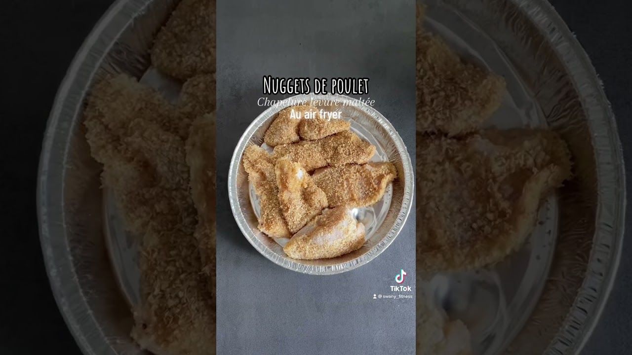 Best nuggets ♥️ 15min a 180 retourner à mi cuisson #maigrirsainement #recette #airfryer #coaching
