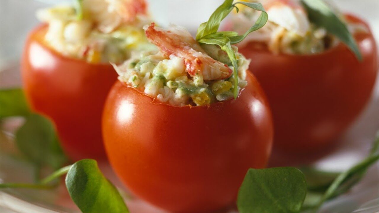 🍅 Tomates Farcies au Crabe Super Facile – Un plat frais et savoureux !