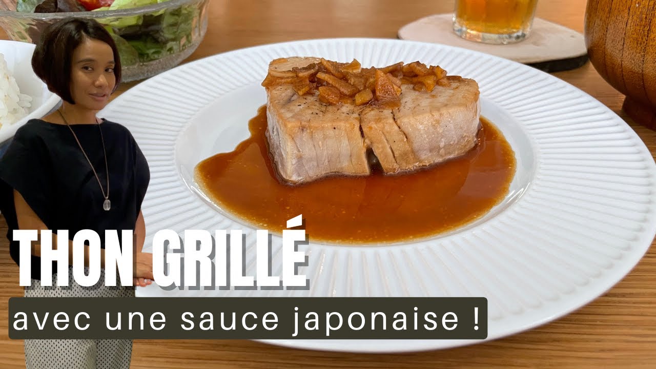 Un délicieux steak de thon façon japonaise