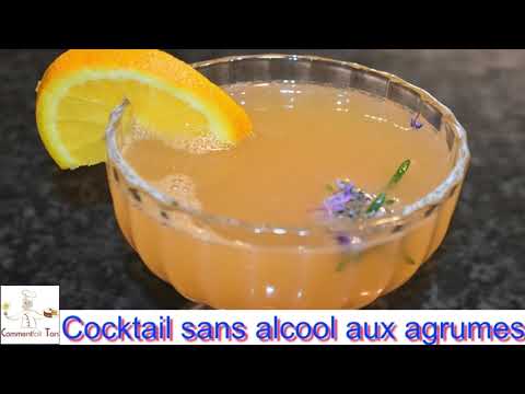 Cocktail sans alcool aux agrumes -  Comment faire des cocktails facilement ?