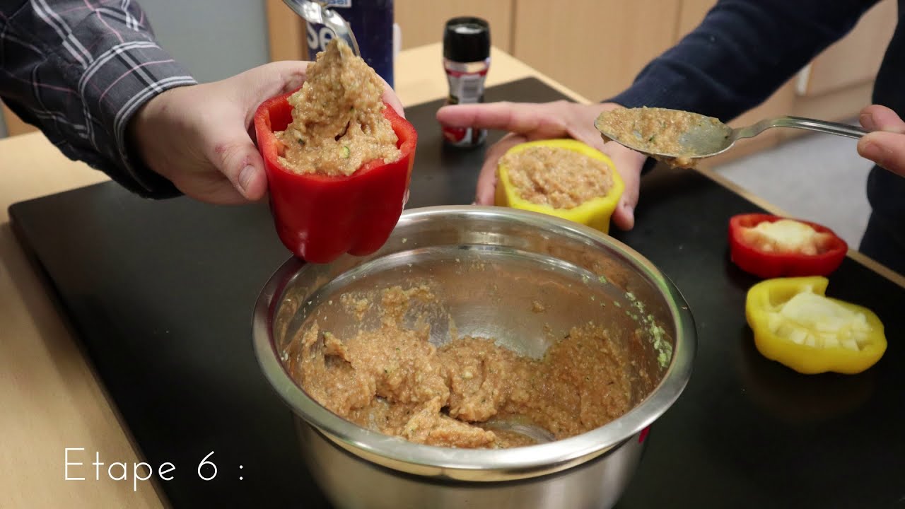 Recette (light) - Poivrons farcis