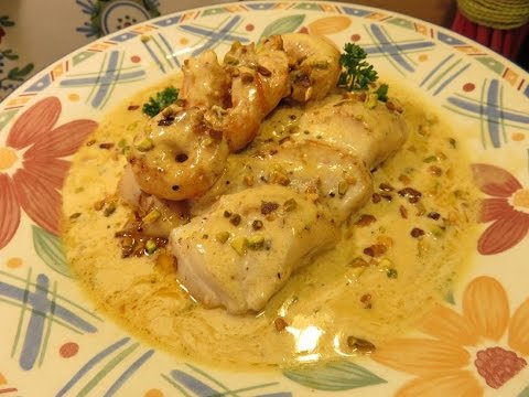 Mon DOS DE CABILLAUD sauce Crevette-Pistache. Un délice savoureux Mère Mitraille - Gourmandises TV