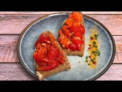 Poivrons rôtis au four