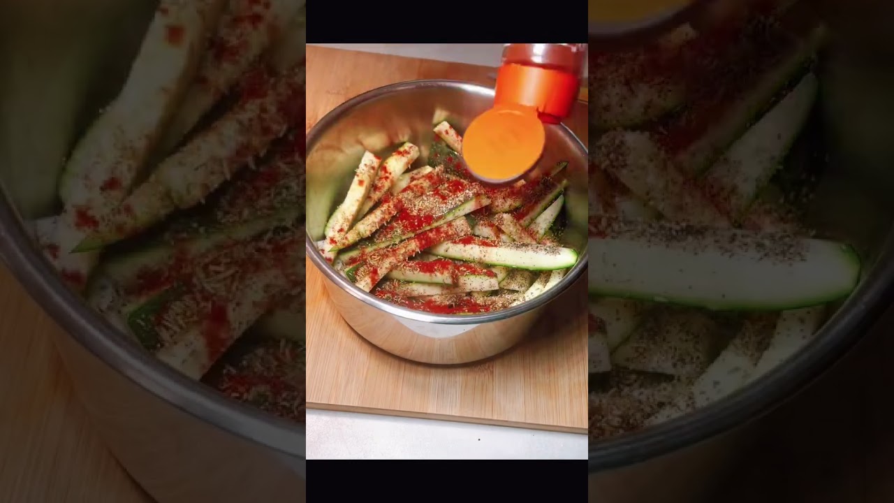 Les meilleurs frites de courgettes au four #recette #recettesimple #food #recettevegetale