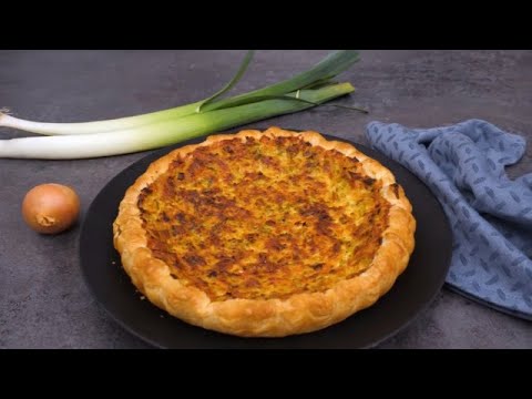 Tarte aux poireaux simple