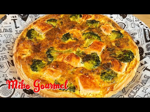 Salmon and Broccoli Pie Recipe ... Easy and fast