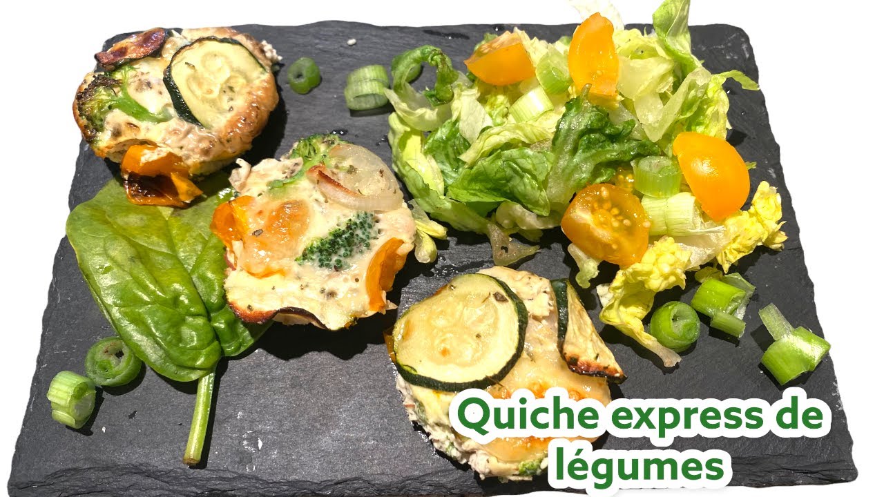 Quiche express de légumes - Recette facile et light RFL