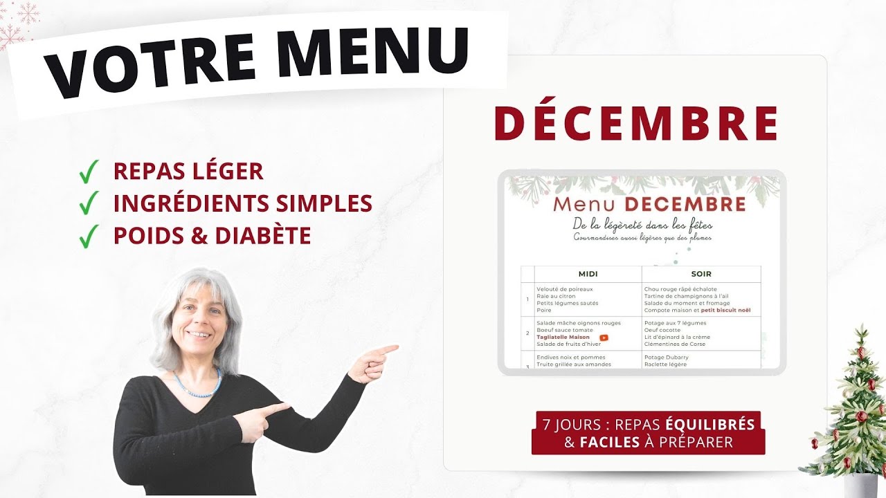 Menu Décembre 🍽️ Mes repas simples & légers avant les fêtes