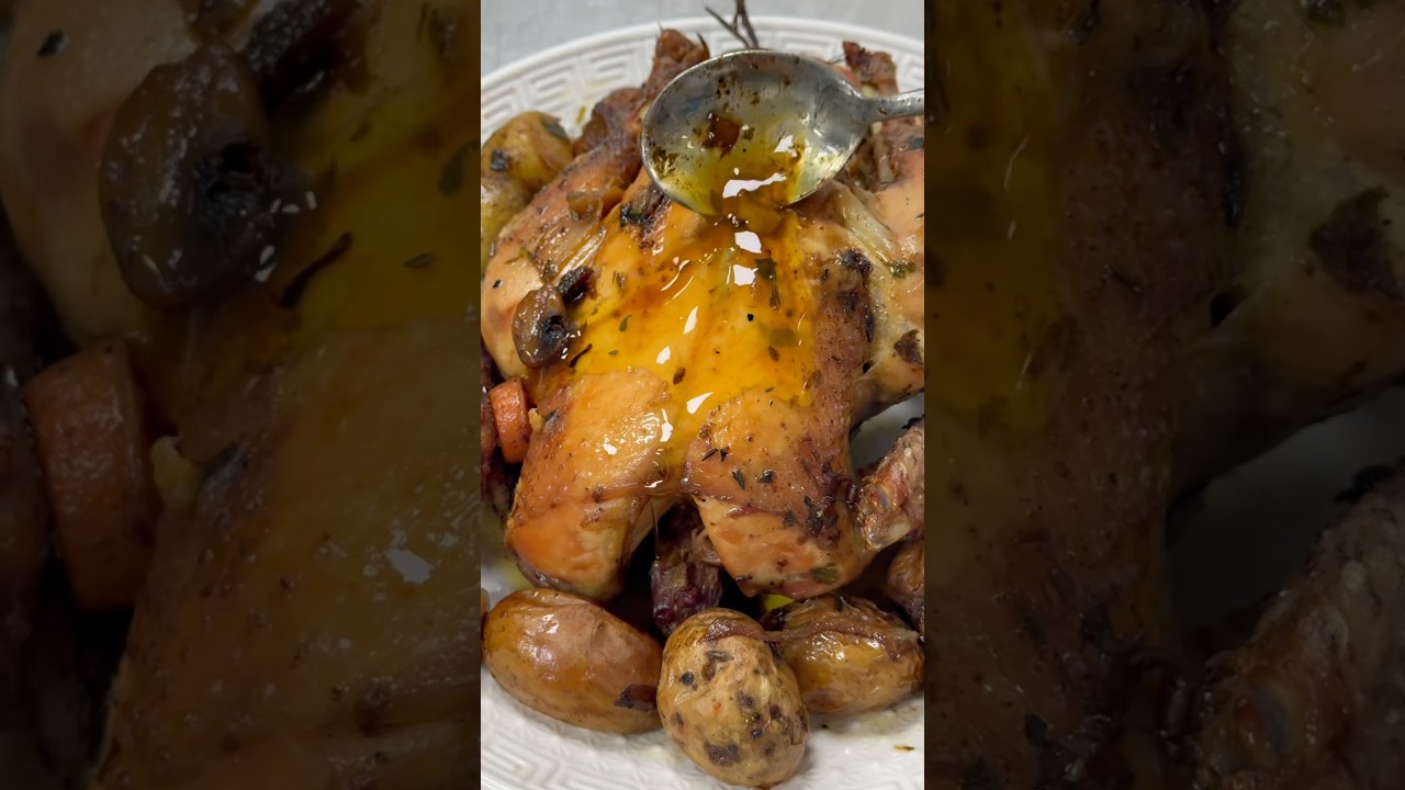 La recette du poulet rôti (en cuisson basse température) #recette #poulet #pouletroti #food