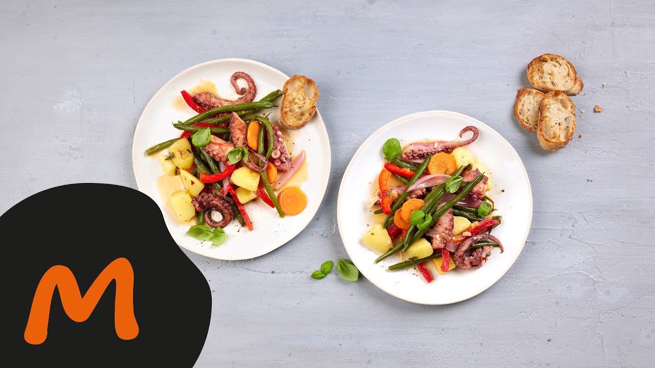 Salade de poulpe méditerranéenne – Recette Migusto