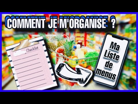 COMMENT ORGANISER SES MENUS DE LA SEMAINE ? 📲 | ASTUCES FACILES