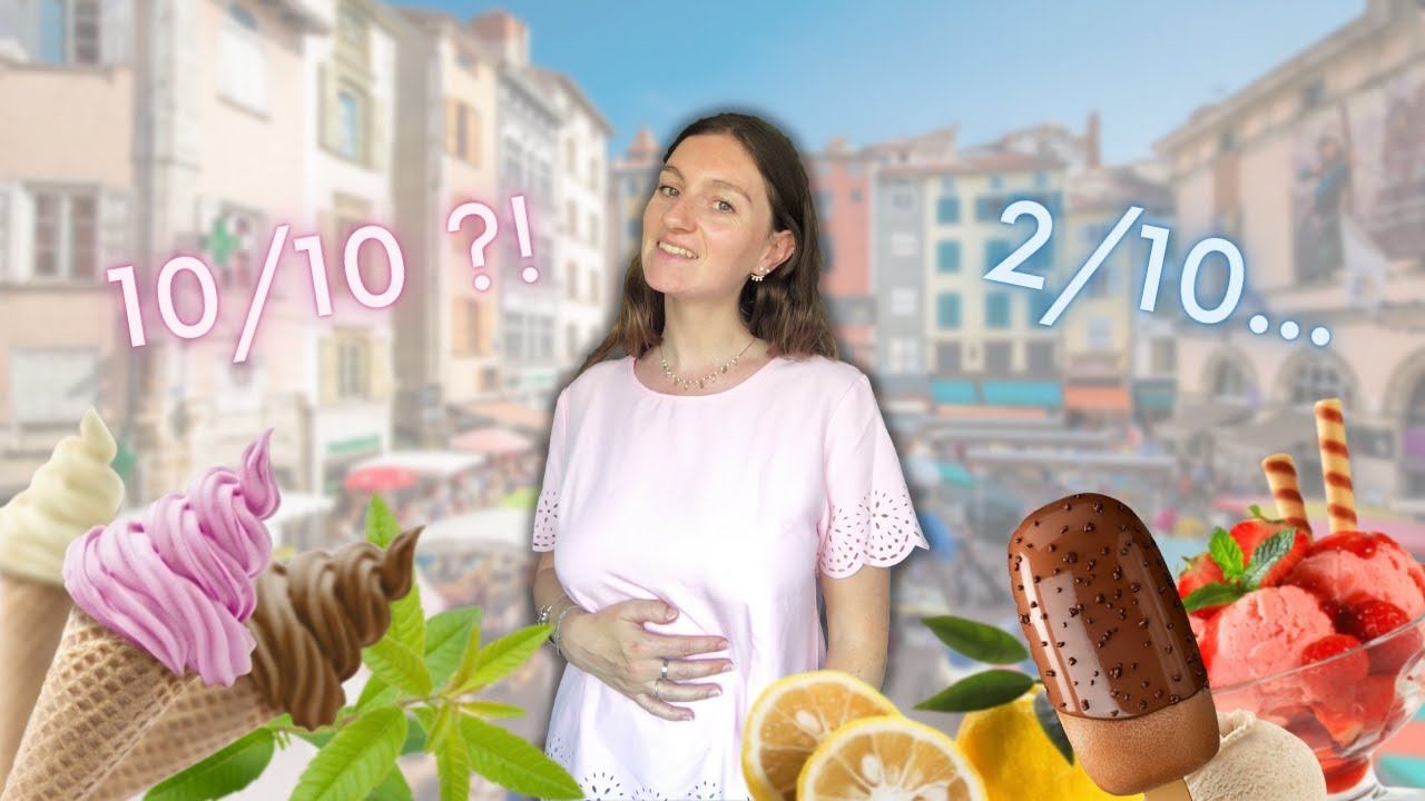 JE TESTE ET NOTE LES MEILLEURES GLACES DU PUY EN VELAY !! (petite ville charmante) | Arthesiana
