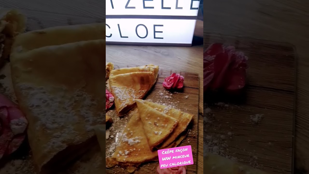 Crêpe minceur façon WW peu calorique ultra légère la recette très vite....