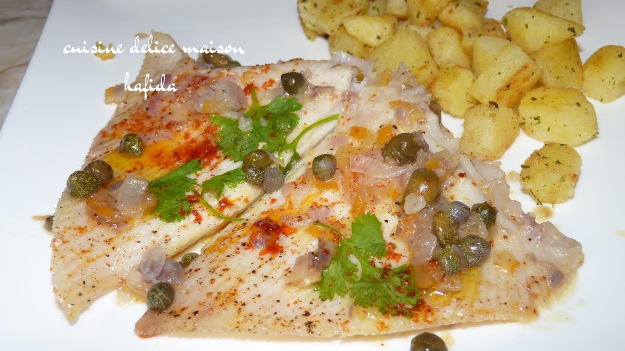 Recette des ailes de raie aux câpres 😍😍/skate wing with capers