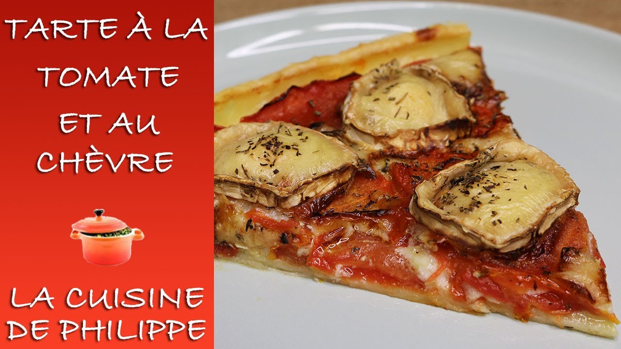 Tarte à la tomate et au chèvre
