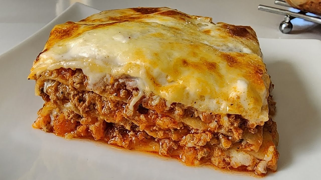 Lasagnes à la bolognaise sans précuisson des feuilles