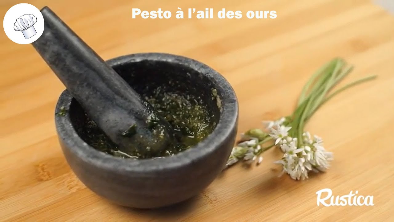 Pesto à ail des ours et au pignons de pin