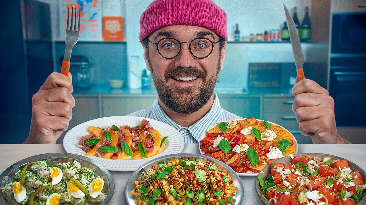 5 recettes de salades super simples et ultra fraîches à faire tout l'été ! ☀️🍉