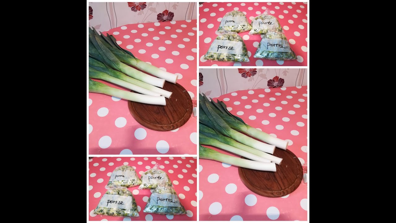 Conservation des poireaux au congélateur