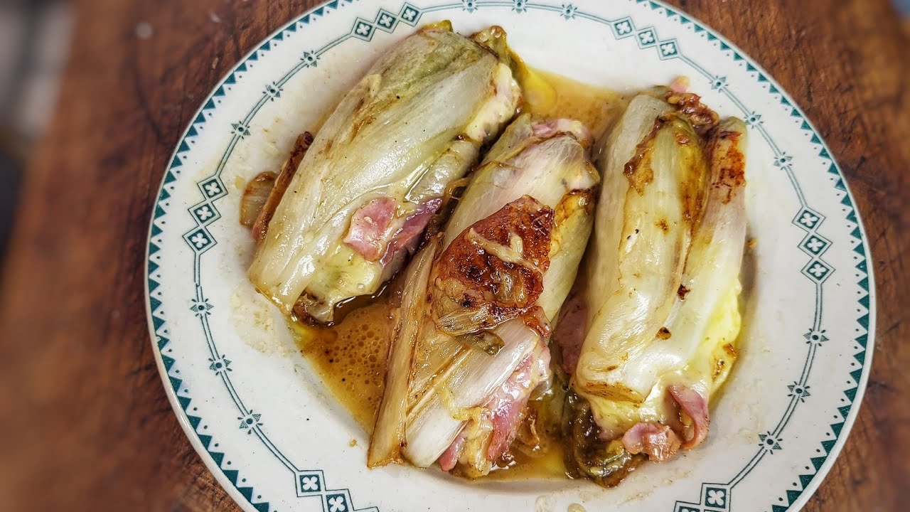 ENDIVES BRAISÉES JAMBON et FROMAGE - Ma version fondante sans béchamel -