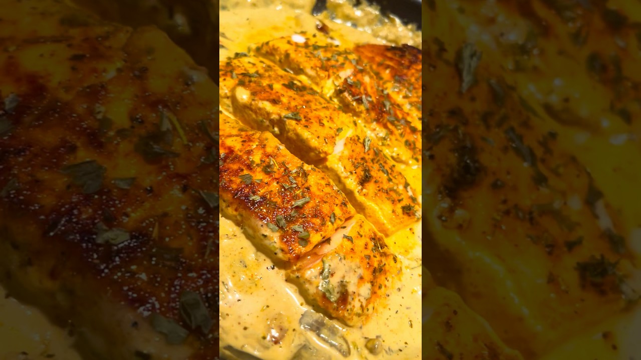 SAUMON AVEC SA SAUCE À LA CRÈME 😍