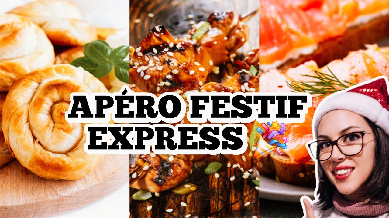 Recettes apéritives festives rapides quand tu n’as pas le temps de cuisiner