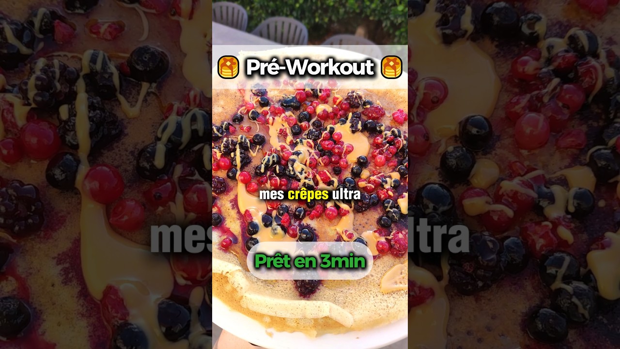 👨‍🍳 Recette Crèpes Preworkout à +100g GLUCIDES 🥞