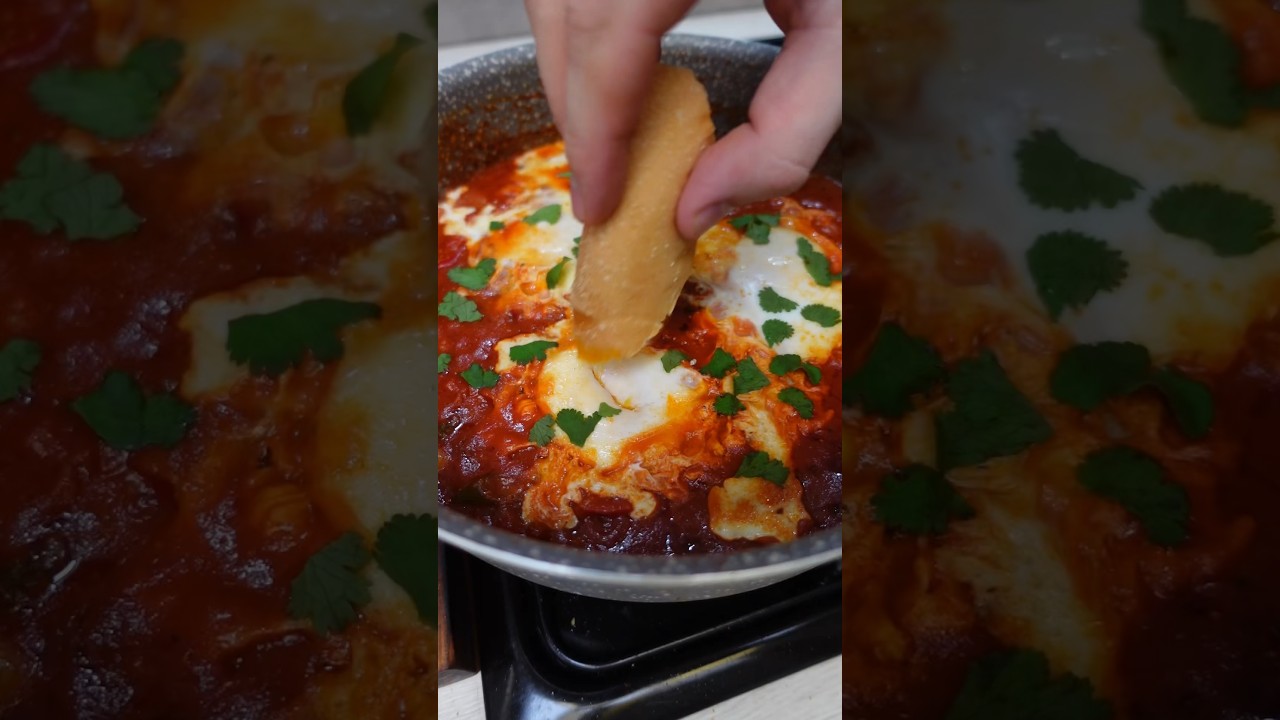 La Chakchouka c’est le repas plaisir et sain à la fois !! 🤤#chakchouka #recettesaine #healthy