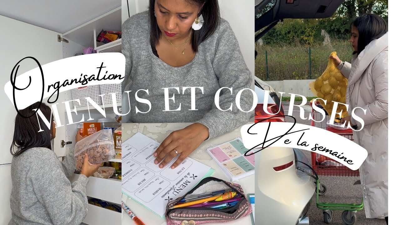 Comment organiser ses courses et menus de la semaine facilement ?