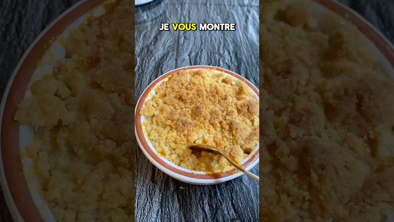 Crumble aux pommes #recettefacile