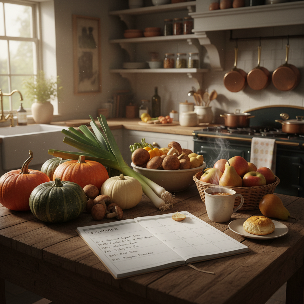 découvrez comment élaborer un menu savoureux et équilibré avec des ingrédients de saison pour la semaine du 10 au 16 novembre, alliant fraîcheur et diversité pour vos repas quotidiens.