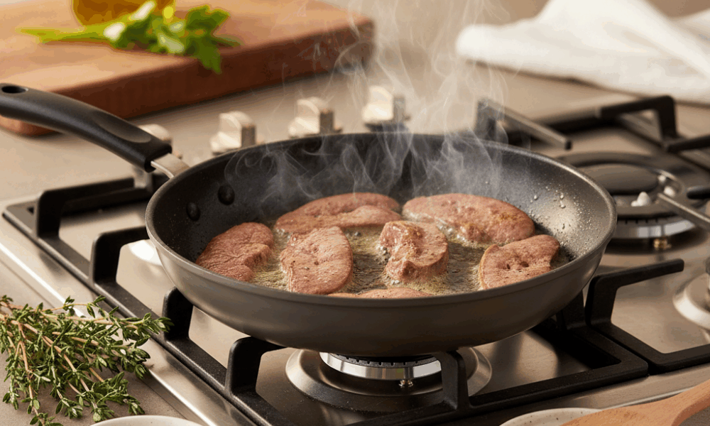 découvrez nos astuces et conseils pour cuire le foie de veau à la poêle sans le durcir, afin d'obtenir une texture tendre et savoureuse à chaque cuisson.