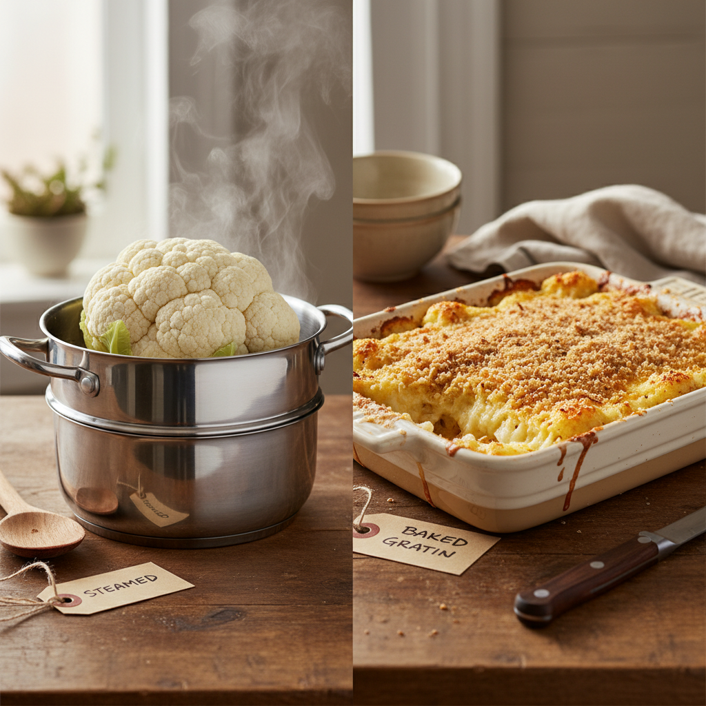 découvrez comment cuire le chou-fleur en 2025 : vapeur pour une cuisson légère ou gratin pour un plat savoureux. choisissez la méthode idéale selon vos goûts et besoins nutritionnels.