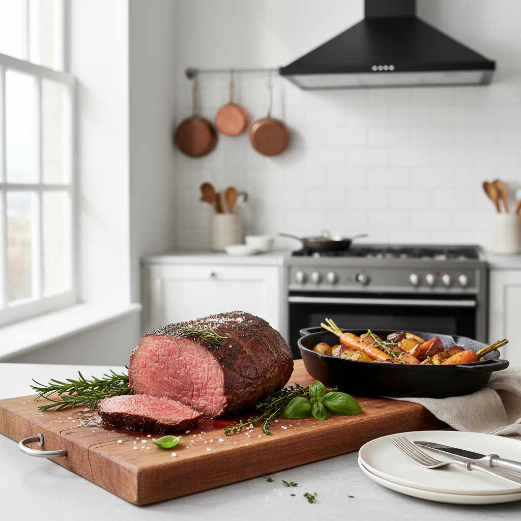 apprenez à cuire un rosbif au four parfaitement grâce à notre guide complet. découvrez les astuces pour réussir la cuisson en fonction du poids de votre viande.