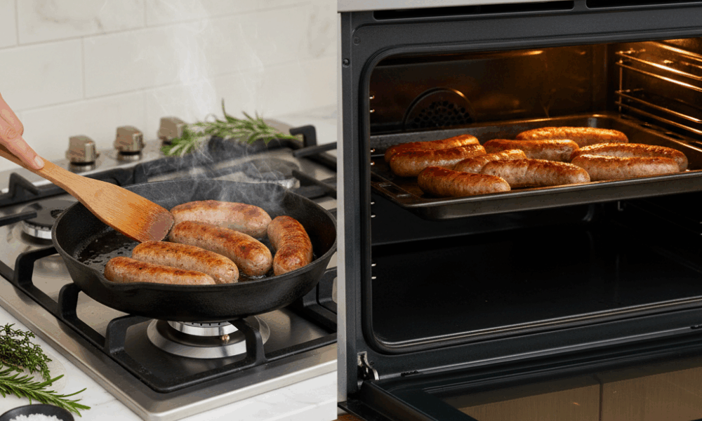 découvrez nos astuces pour réussir la cuisson de la saucisse de toulouse, que ce soit à la poêle ou au four, et savourez un plat parfaitement doré et fondant.