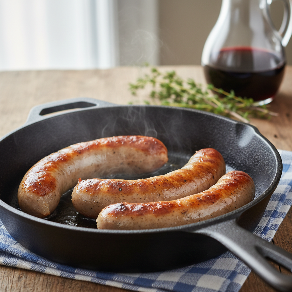 découvrez nos astuces pour réussir la cuisson de la saucisse de toulouse, que ce soit à la poêle ou au four, et savourez une viande parfaitement grillée et juteuse.