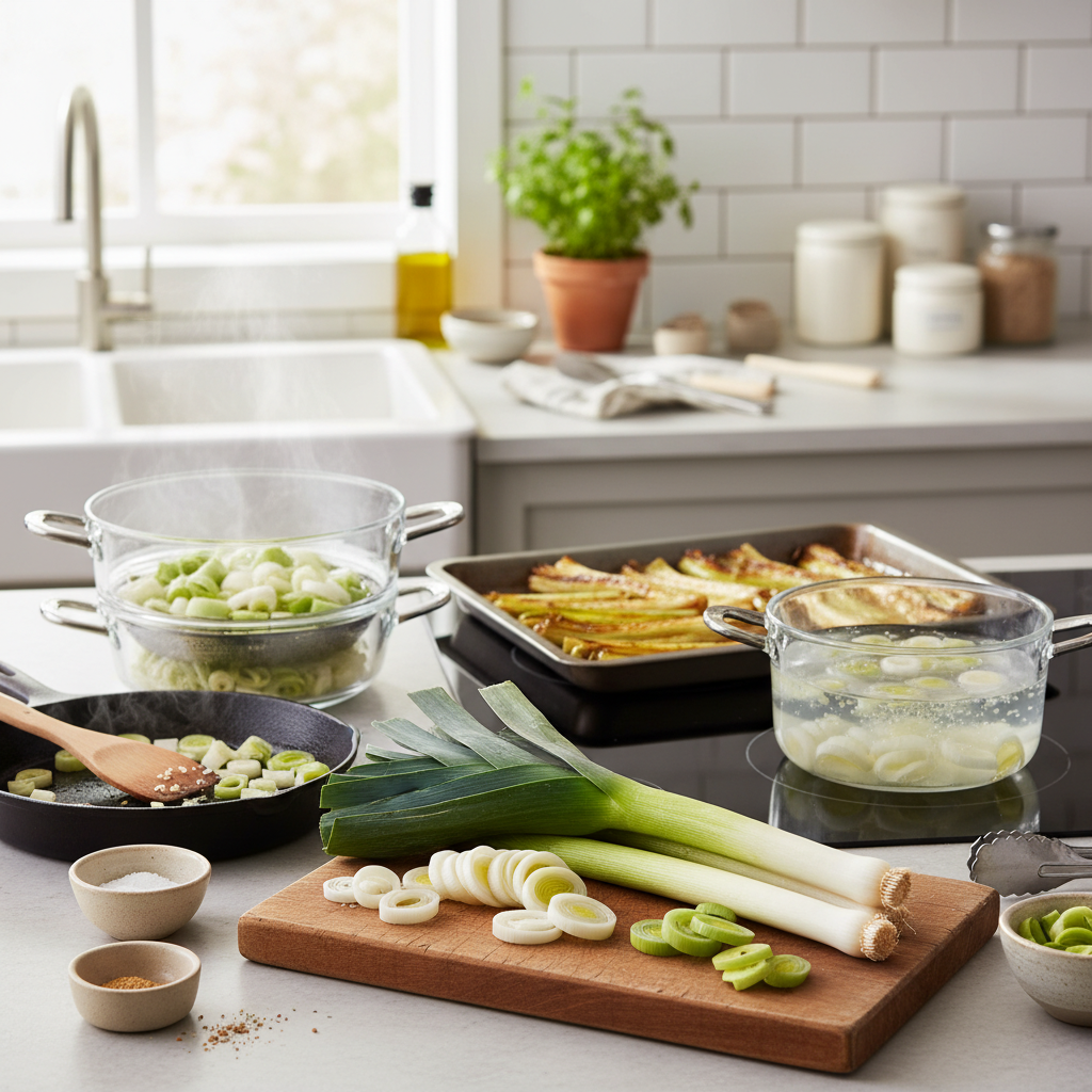 découvrez toutes les méthodes pour bien cuire les poireaux et sublimer leur saveur. conseils pratiques pour une cuisson parfaite, du blanchiment à la cuisson à la vapeur.