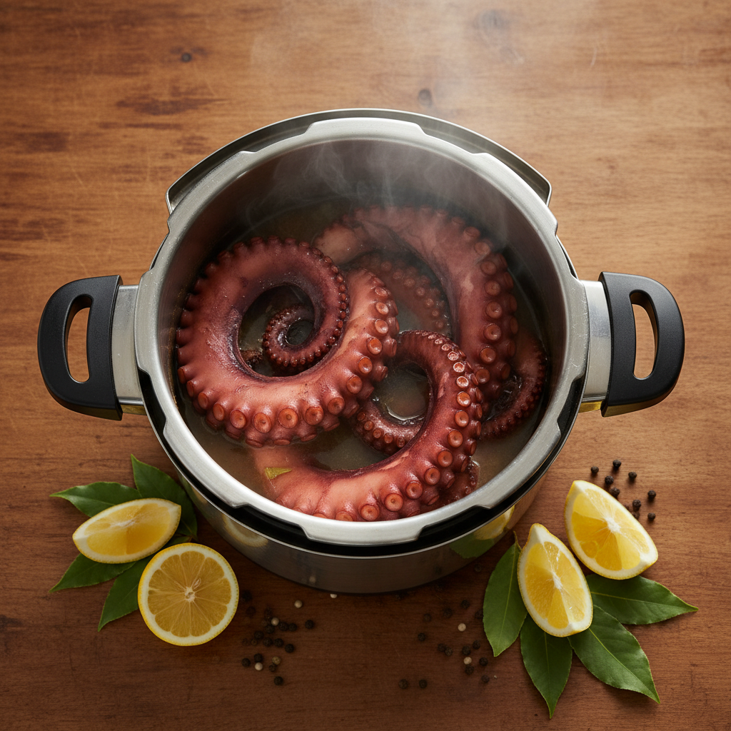 découvrez une recette rapide et facile pour une cuisson parfaite des poulpes à la cocotte minute, assurant une chair tendre et savoureuse à chaque fois.