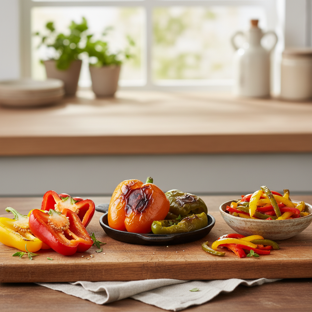 découvrez les différentes méthodes de cuisson du poivron : grillé, rôti ou poêlé, et apprenez leurs spécificités pour sublimer vos recettes.