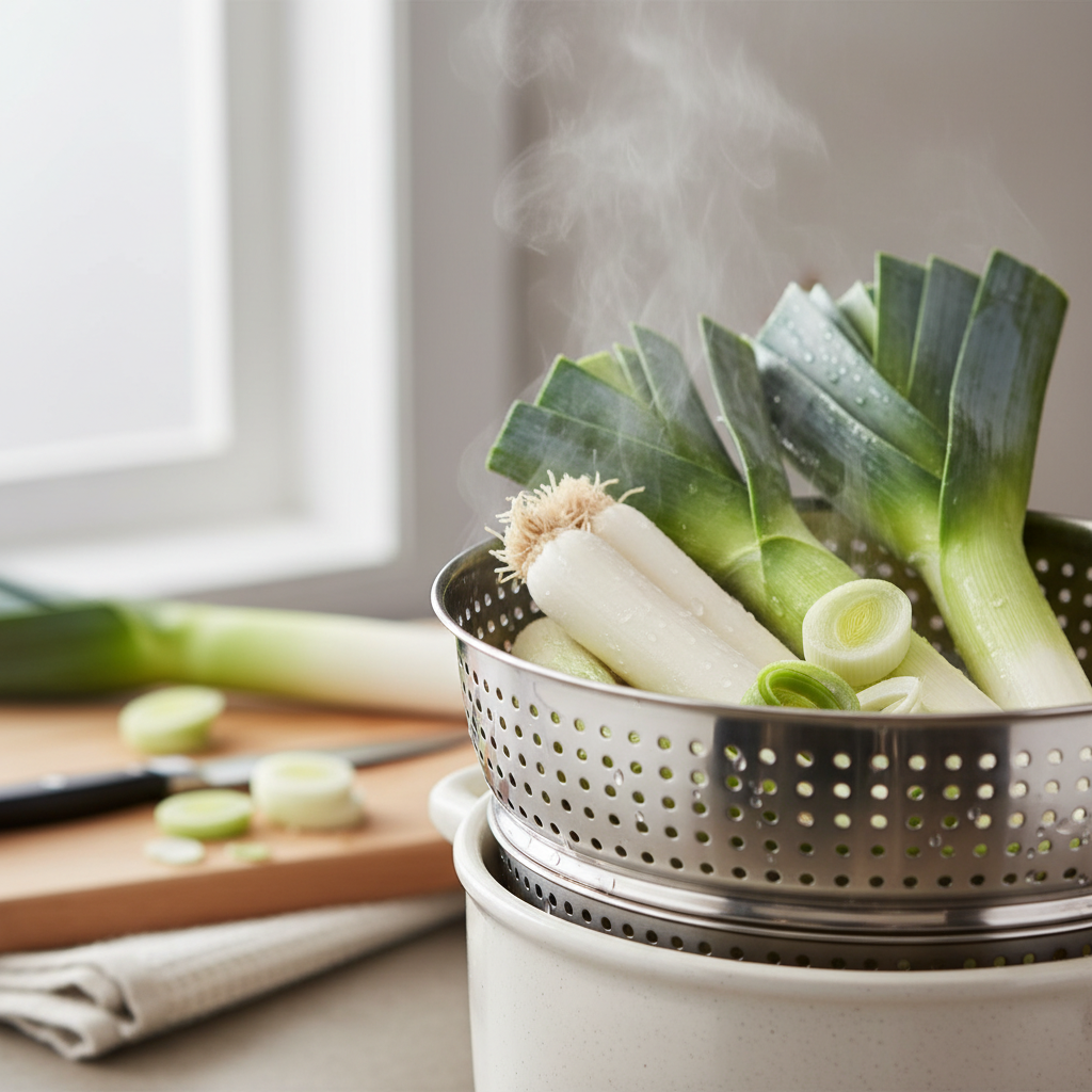 découvrez nos astuces pour cuire les poireaux à la vapeur tout en préservant leur saveur et leur texture. apprenez les techniques simples pour réussir une cuisson parfaite et savoureuse.