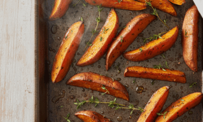 découvrez la recette parfaite pour un dîner équilibré : des patates douces rôties savoureuses accompagnées de rillettes de hareng fumé, une alliance délicieuse et originale qui ravira vos papilles.