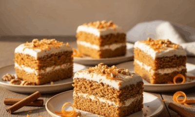 découvrez notre recette facile de gâteau aux carottes, moelleux et délicatement parfumé à la cannelle, pour une douceur irrésistible à chaque bouchée.